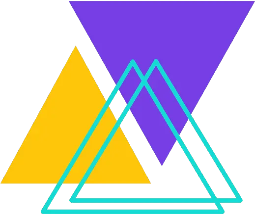 Geometric Tumblr Blue And Yellow Triangles Png Geometric Png
