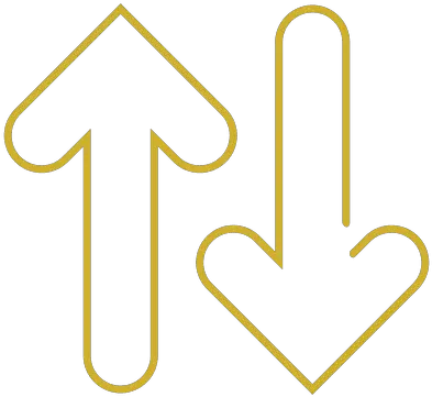 Yellow Arrows Line Icon Sign Png Yellow Arrow Png