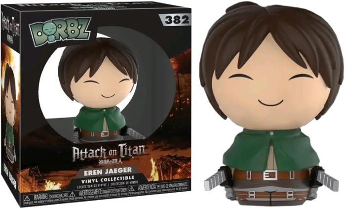 Attack Eren Jaeger Dorbz Vinyl Figure Eren Jaeger Funko Pop Png Eren Png