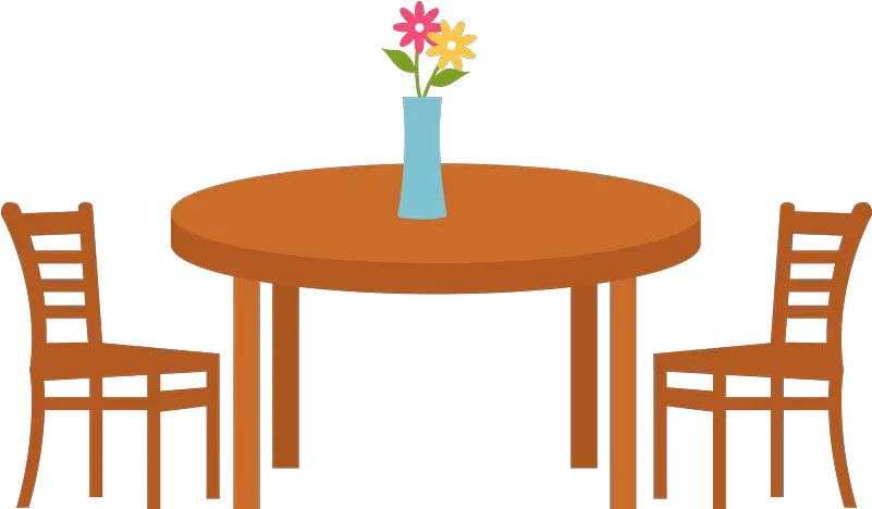Table Chair Vase Clipart Free Download Transparent Png Table And Chairs Clipart Table And Chairs Png