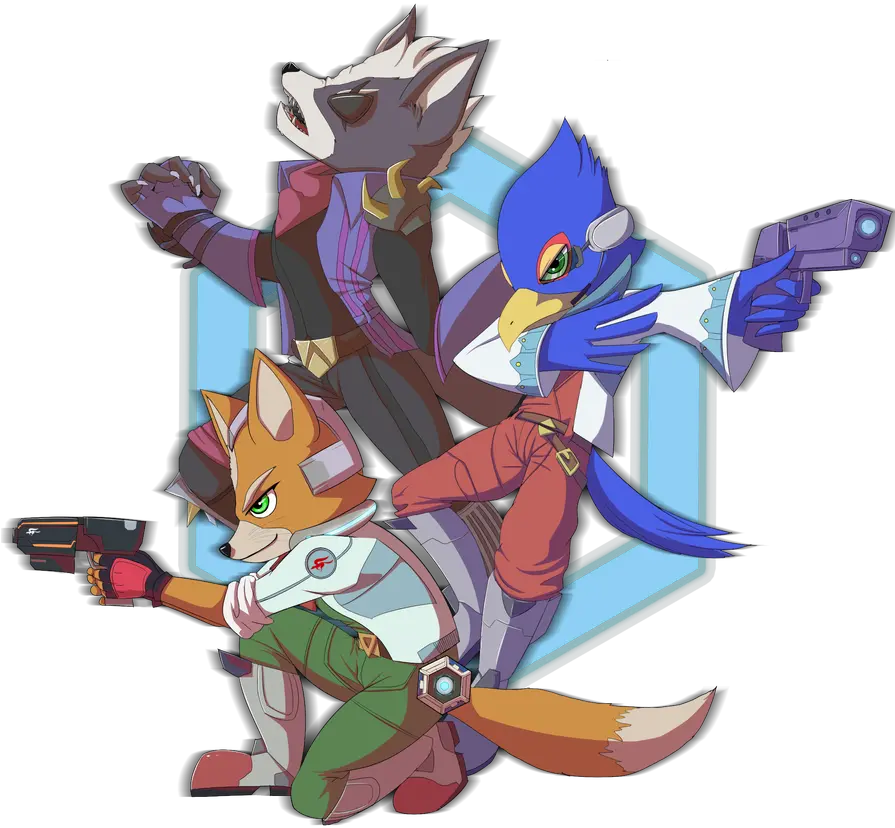 Starfox Star Fox Falco And Wolf Png Fox Mccloud Png