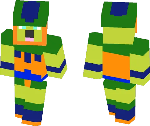 Download Hd Semi Perfect Cell Fictional Character Zombie Girl Minecraft Skin Png Perfect Cell Png