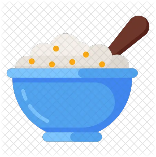 Oatmeal Icon Of Flat Style Mixing Bowl Png Oatmeal Png