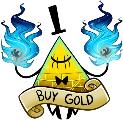 Gravityfalls Gold Buy Bill Cipher Billcipher Ciphe Bill Cipher Buy Gold Png Bill Cipher Png