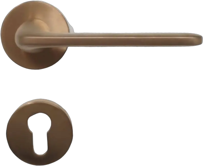 Roboquattro Rose Gold Door Handles On Rose Solid Png Door Handle Png