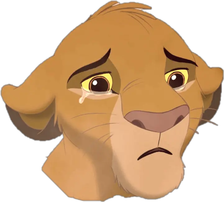 Sad Clipart Lion Transparent Free For Download Lion King Sad Png Simba Png