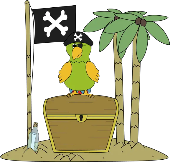 Download Pirate Flag And Parrot Island Pirate Pirate Parrot Free Clipart Png Pirate Parrot Png