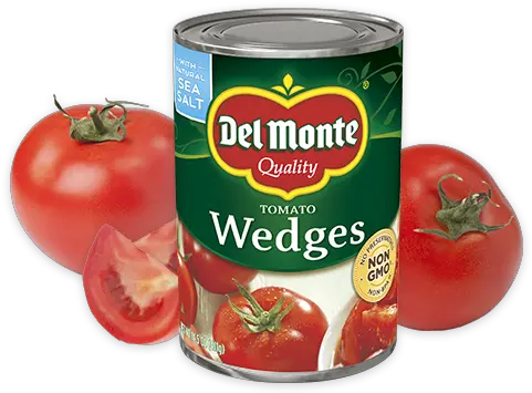 Tomato Wedges Del Monte Foods Inc Del Monte Tomato Wedges Png Tomatoe Png