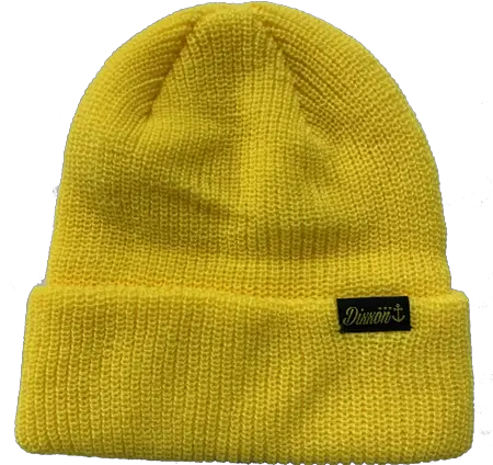 Dock Beanie Yellow Knit Cap Png Beanie Transparent