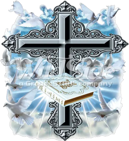 Download Holy Bible Doves Cross Cross With The Bible Png Holy Cross Png