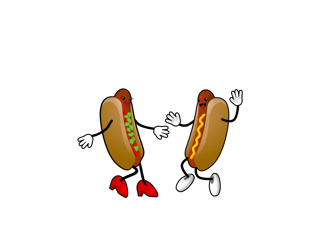 Hot Dog Love Clipart Corn 2 Hot Dogs Cartoon Png Corn Dog Png