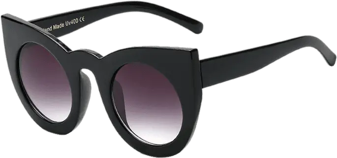 Funny Round Lens Cat Eye Sunglasses Sln622m 0c10 Png Funny Glasses Png