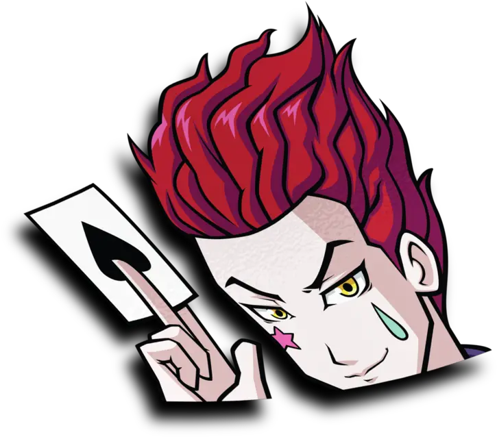Hisoka Peeker Sticker Illustration Png Hisoka Png