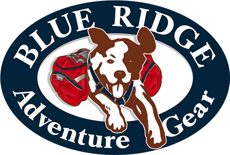 Blue Ridge Adventure Gear Comfort Camping Hiking Dog Png Logo