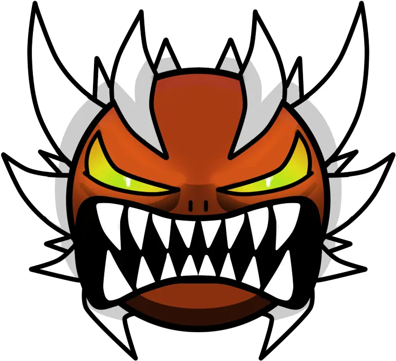 Impossible Fan Art By Geometry Dash Extreme Demon Png Demon Face Png