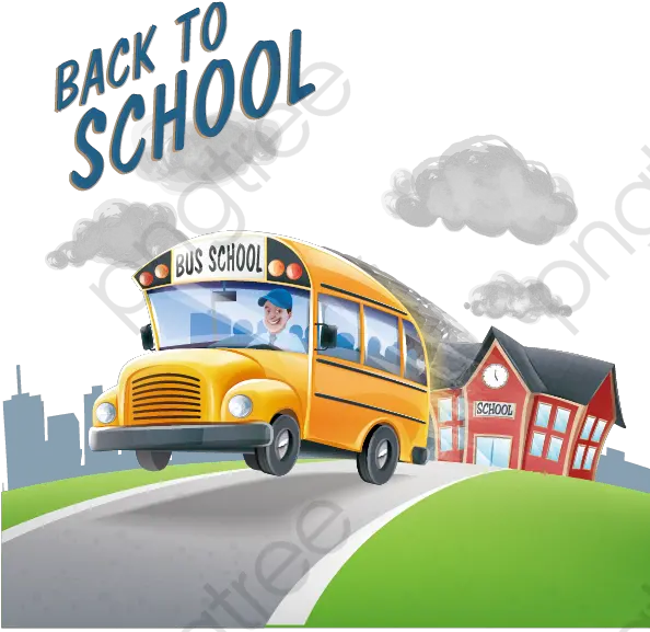 Back To School Clipart Bus Bus Driver First Day Of School Psd Back To School Vector Png Bus Clipart Png