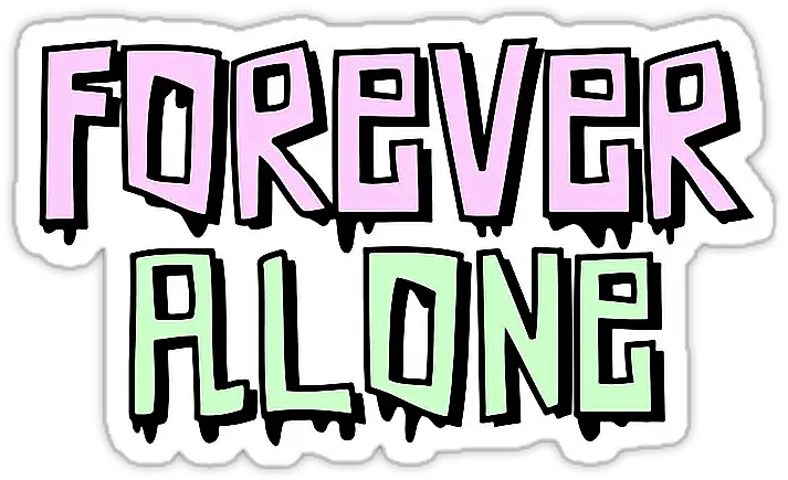 Tumblr Forever Alone Foreveralone Pink Freetoedit Clip Art Png Forever Alone Png