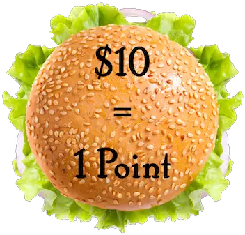 Loyalty Point Cards U2014 Cloud Nine Burgers Hamburger Png Doordash Flame Icon