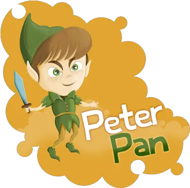 Kids Peter Pan Art Wall Decal Elf Png Peter Pan Silhouette Png