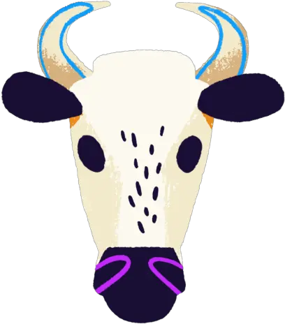 No I Voted Sticker Use This Face Filter Animal Figure Png Cow Face Icon