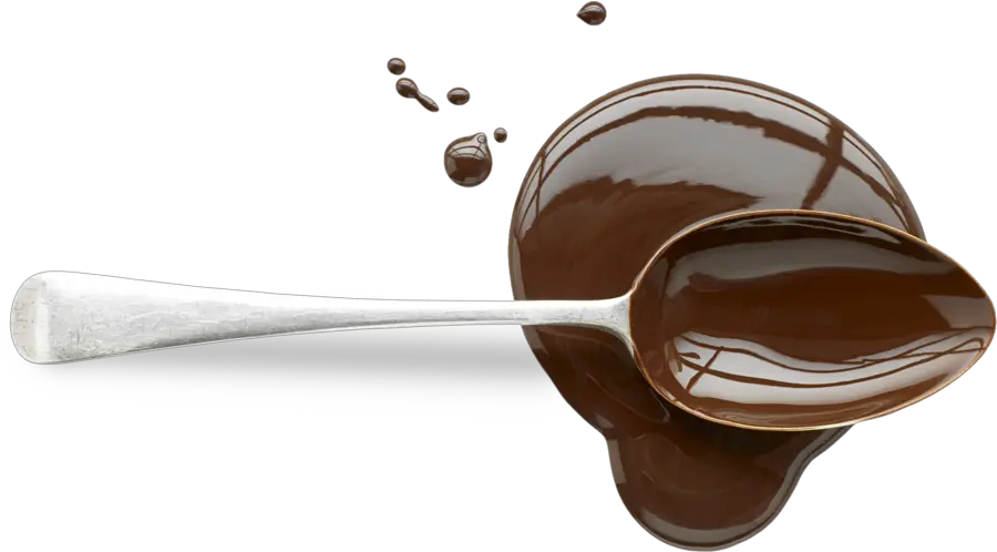 Liquid Melted Chocolate Png Chocolate On A Spoon Chocolate Png