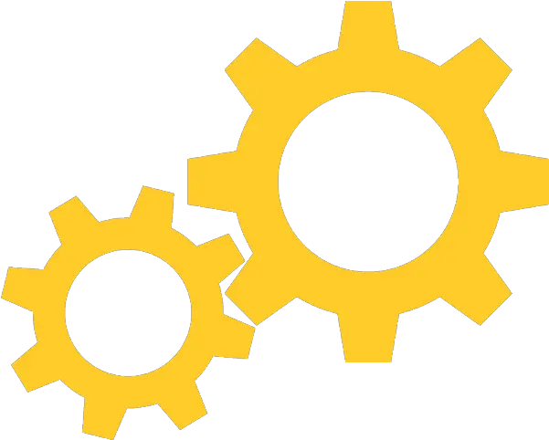 Incuvet Transparent Yellow Gears Png Gear Transparent Background