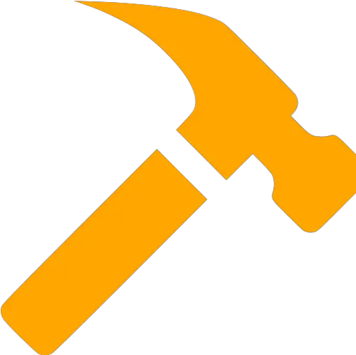 Orange Hammer Icon Hammer Icon Transparent Png Hammer Icon Png