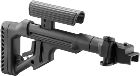 Ak 47 Tactical Folding Buttstock Black With Metal Joint Png Ak 47 Transparent