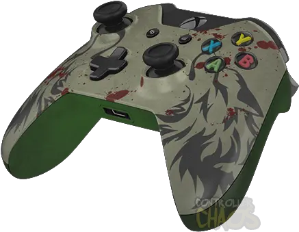 Got Dire Wolf Xbox One Custom Controllers Controller Xbox Controller Overwatch Genji Png Wolf Buddy Icon