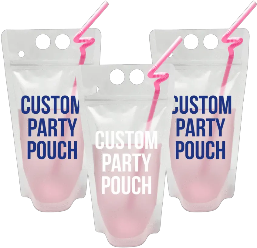 Make Your Own Party Pouch Cup Png Neon Icon Straws
