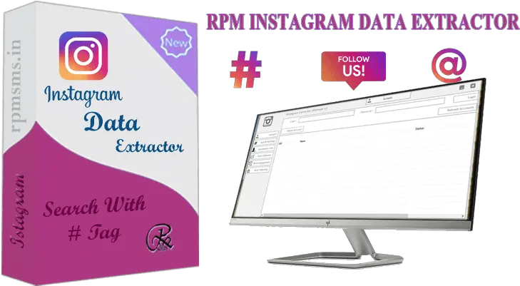 Rpm Instagram Extractor Lcd Display Png Istagram Logo