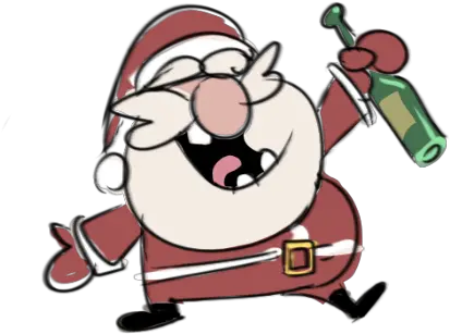 Drunk Santa Animation Drunk Santa Png Santa Transparent