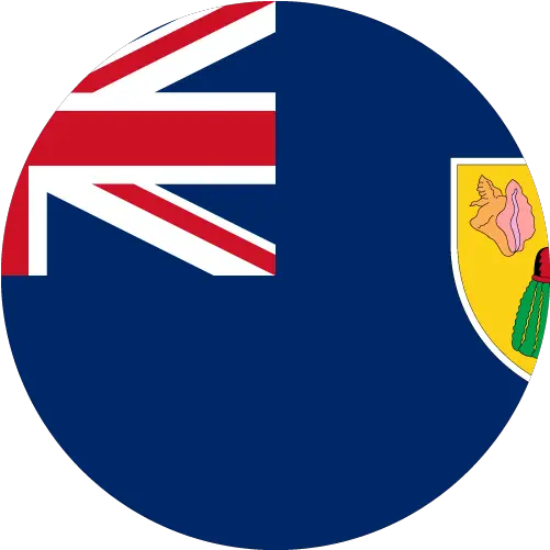 Vector Country Flag Of Turks And Caicos Islands Circle Cook Islands Round Flag Png Tc Icon
