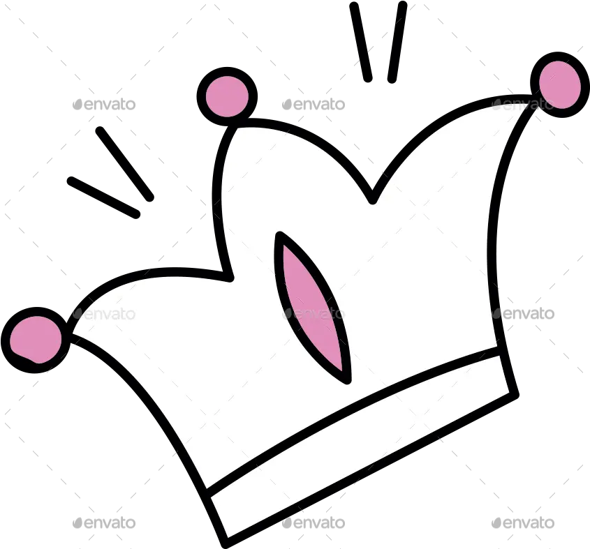 Hand Drawn Collection Dot Png Crown Doodle Png