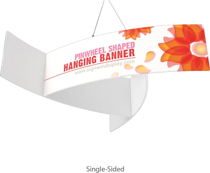 Pinwheel Shaped Hanging Banner Custom Printing For Seminars Horizontal Png Hanging Banner Png