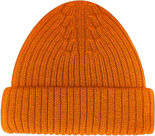 Merino Wool Hat Orange Beanie Png Beanie Transparent