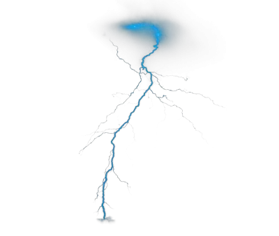 Blue Lightning Bolt Png