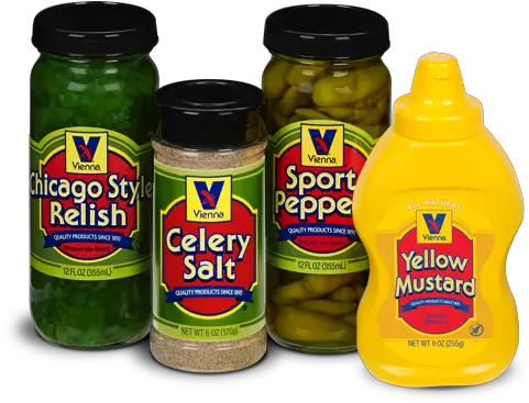 Chicago Style Hot Dogs Vienna Condiment Kit Png International Pickle Month Labels Icon Set