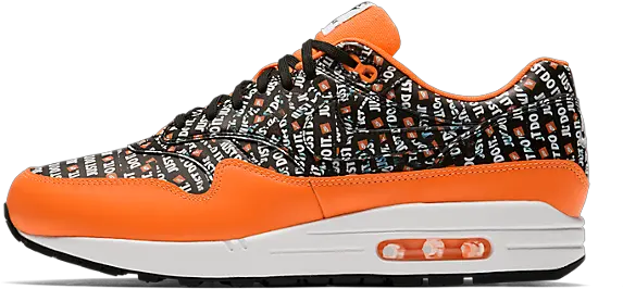 Nike Air Max 1 U0027just Do Itu0027 Orange 875844 008 Sneakerjagers Nike Air Max 1 Just Do It Orange Png Just Do It Png