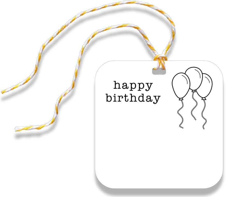 Birthday Gift Tag Illustration Png Gift Tag Png