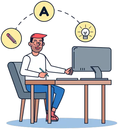 Design Thinking Illustrations Images U0026 Vectors Royalty Free Office Worker Png Design Thinking Icon