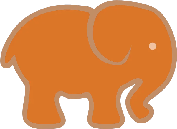 Orange Elephant Clip Art Vector Clip Art Indian Elephant Png Elephant Clipart Transparent