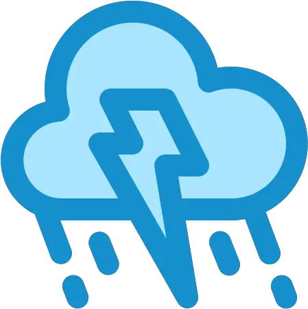 Weather Rain Cloud Lightning Storm Free Icon Icon Park Png Hurrican Icon Clip Art