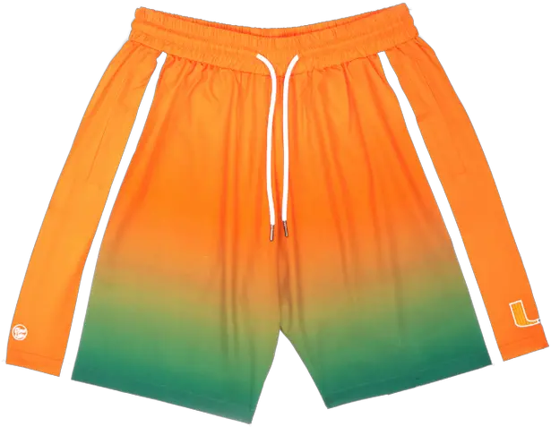 Miami Hurricanes Dyme Lyfe U Haze Shorts Orange Boardshorts Png Emoji Icon Bracelets