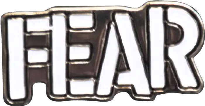 Fear Logo Enamel Pin Solid Png Punk Logo