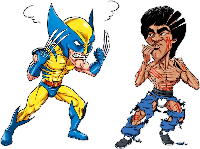 Parody Of Minions Simpsons Wolverine Vs Brucelee Bruce Lee Vs Wolverine Png Wolverine Icon