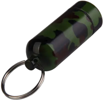 Outdoor Pill Case Camouflage 1pcs Waterproof Box Key Chain Aluminum Bottle Drug Holder Keychain Container Organizer Png