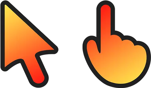 Orange Aesthetic Cursors Cool Mouse Cursors Sweezy Cursor Png Mac Mouse Icon