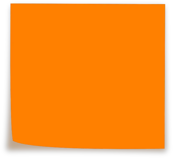 Download Hd Orange Sticky Note Png Post It Note Orange Post It Notes Png