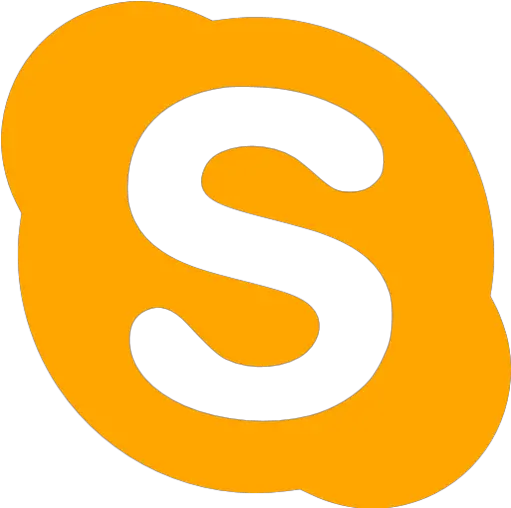 Orange Skype Icon Skype Icon Png Orange Skype Logo Png